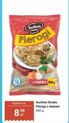 Pierogi z mięsem promocja w Dino