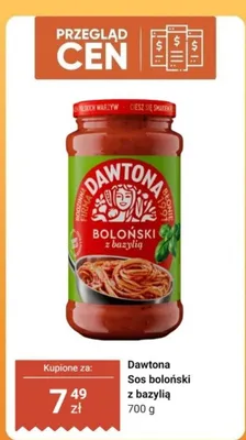 Sos boloński z bazylią promocja w Dino