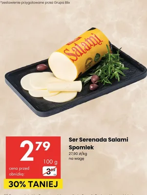 Ser Salami Spomlek promocja w Delikatesy Centrum