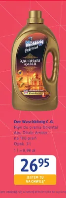 Płyn do prania Der Waschkönig C.G. Oriental Abu Dhabi Amber promocja w Drogerie DM