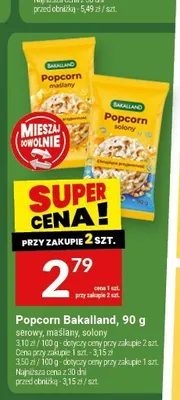 Popcorn serowy Bakalland promocja w Twój Market