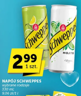 Napój Schweppes wybrane rodzaje promocja w Groszek