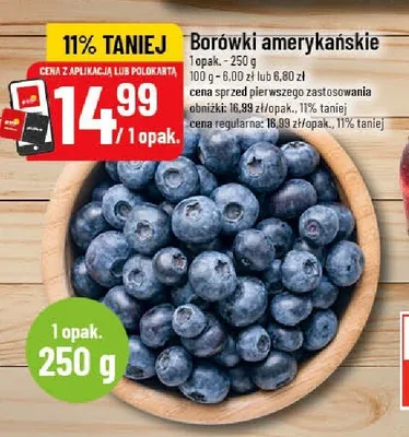 Borówki amerykańskie promocja w POLOmarket