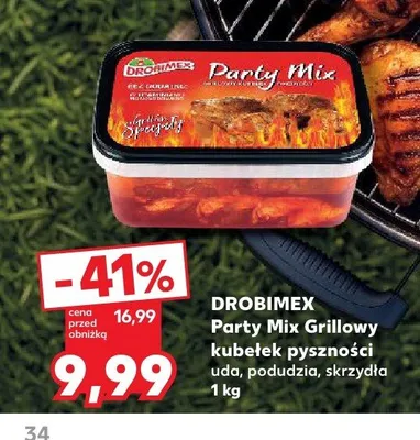 Party Mix Grillowy kubełek pyszności Drobimex promocja w Kaufland