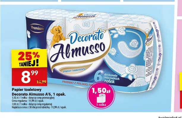 Papier toaletowy winter Almusso promocja w Twój Market