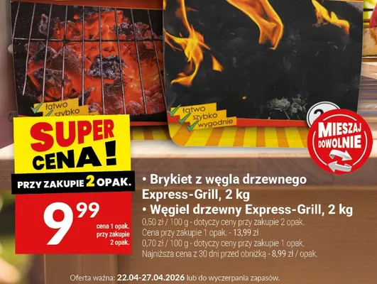 Węgiel drzewny Express-Grill promocja w Twój Market