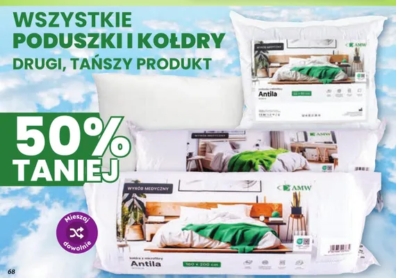 Poduszki i kołdry promocja w Dino