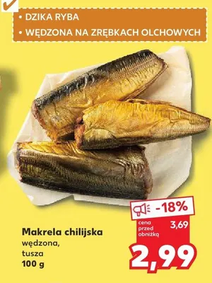Makrela chilijska wędzona, tusza promocja w Kaufland