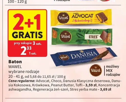 Baton Stres Wawel promocja w Intermarche