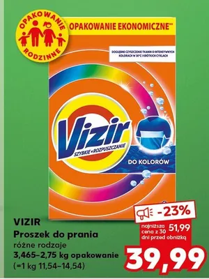 Vizir Proszek do prania do kolorów promocja w Kaufland