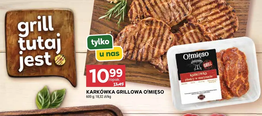 Karkówka grillowa O!Mięso promocja w Stokrotka