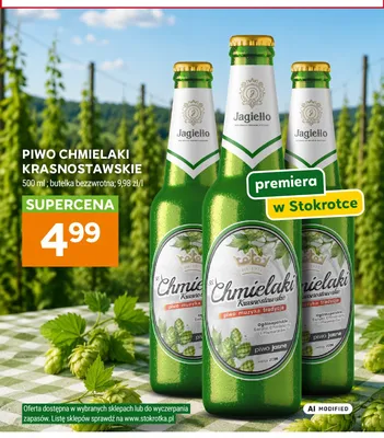 Piwo Jagiełło Chmielaki Krasnostawskie promocja w Stokrotka