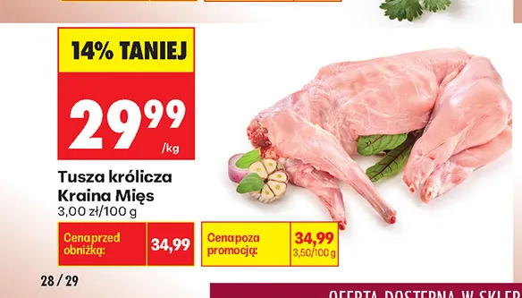 Królik z podrobami Kraina mięs promocja w Biedronka