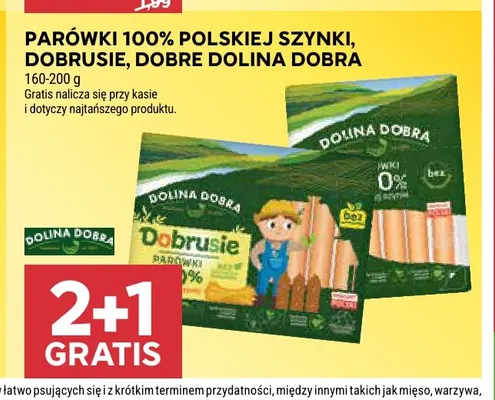 Parówki Dobrusie Dolina Dobra promocja w Stokrotka