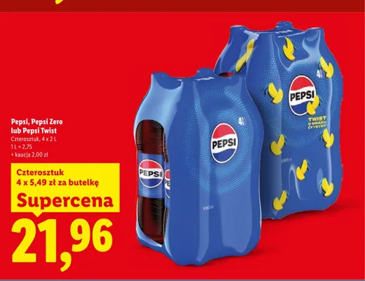 Napój gazowany Pepsi promocja w Lidl