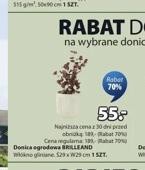 Donica ogrodowa BRILLEAND Ś29 x W29cm promocja w Jysk