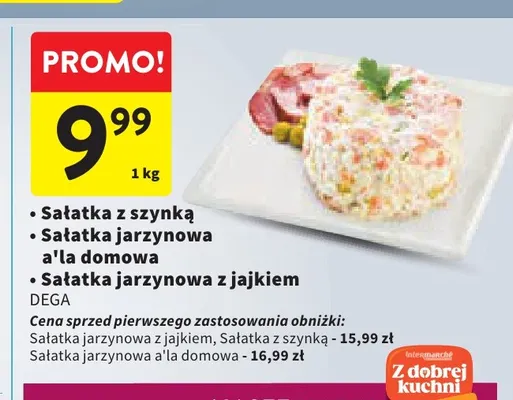 Sałatka jarzynowa z jajkiem Dega promocja w Intermarche