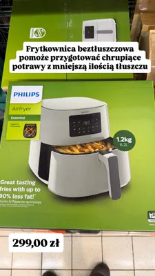 Frytkownica beztłuszczowa Philips Essential promocja w Biedronka