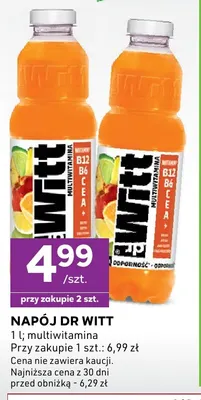 Napój Dr Witt multiwitamina promocja w Stokrotka