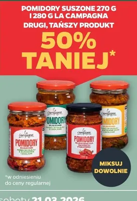 Pomidory suszone 270g i 280g promocja w Netto