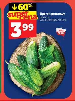 Ogórek gruntowy polski promocja w TOPAZ