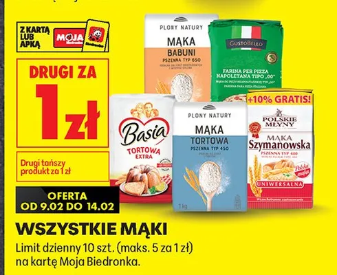 Wszystkie mąki promocja w Biedronka
