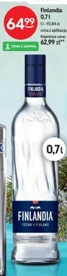 Wódka Finlandia 0,7l promocja w Żabka
