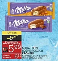 Czekolada różne rodzaje Milka promocja w Wafelek