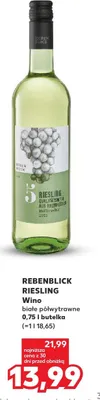 Wino białe półwytrawne promocja w Kaufland