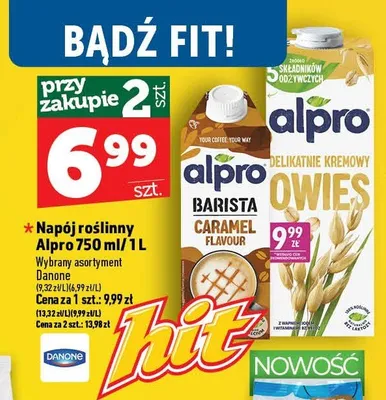 Napój roślinny Alpro Barista Caramel Flavour promocja w TOPAZ
