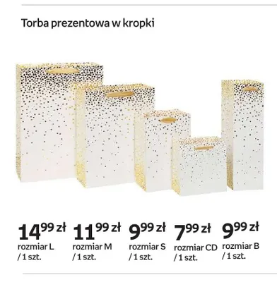 Torba prezentowa w kropki CD promocja w Empik