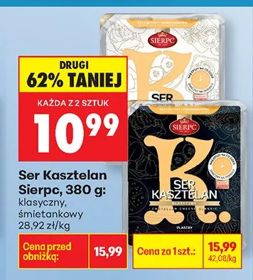 Ser kasztelan Sierpc klasyczny promocja w Biedronka