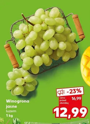 Winogrona jasne luzem promocja w Kaufland