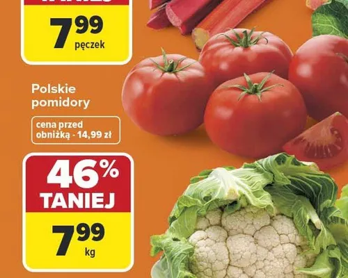 Pomidory polskie promocja w Carrefour