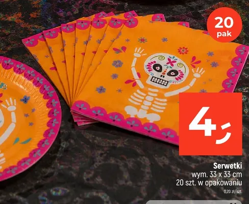 Serwetki 33x33 cm 20-pak promocja w Dealz