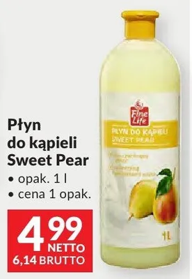 Płyn do kąpieli Sweet Pear Fine Life promocja w Makro