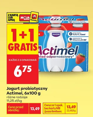 Jogurt probiotyczny różne rodzaje promocja w Biedronka
