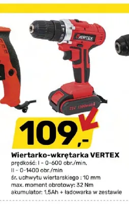 Wiertarko-wkrętarka Vertex promocja w Bricomarche