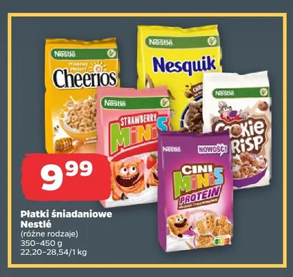 Płatki śniadaniowe Strawberry Minis Nestlé promocja w Netto