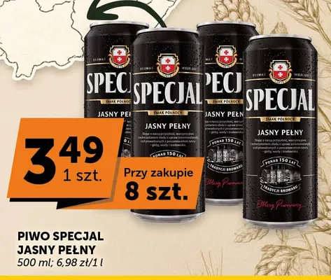 Piwo Specjal Jasny Pełny promocja w Euro Sklep