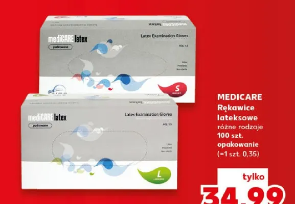 Rękawice lateksowe Medicare promocja w Kaufland