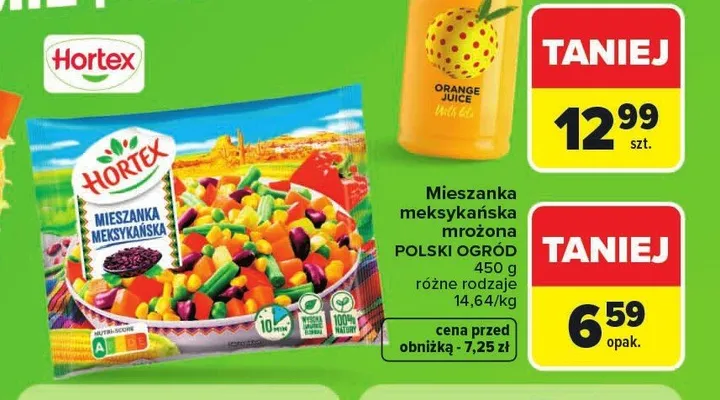 Mieszanka meksykańska mrożona Hortex Polski Ogród promocja w Carrefour