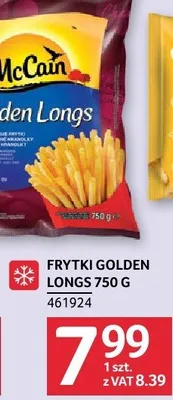 Frytki Golden Longs McCain 750g promocja w Selgros