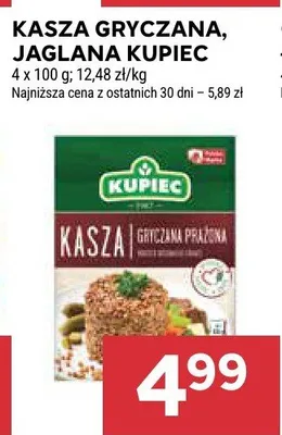 Kasza gryczana, jaglana Kupiec promocja w Stokrotka