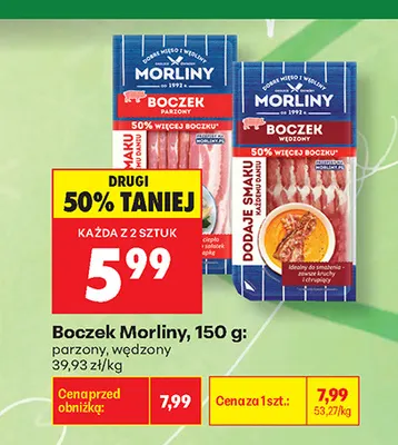Boczek Morliny wędzony promocja w Biedronka