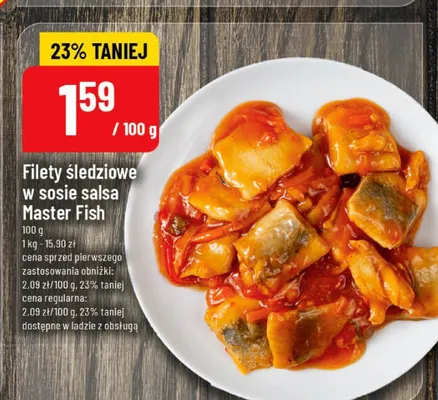 Filety śledziowe w sosie salsa promocja w POLOmarket