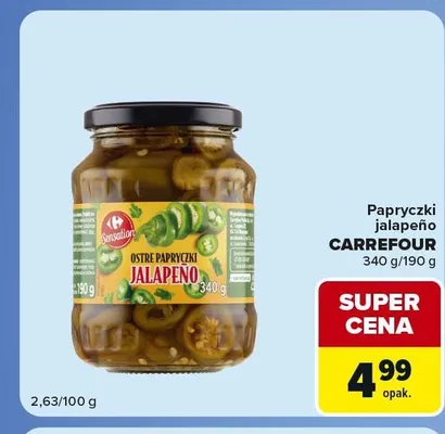 Papryczki jalapeño Carrefour promocja w Carrefour Market