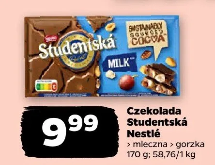 Czekolada mleczna > gorzka promocja w Netto