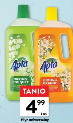 Płyn uniwersalny Apta promocja w Intermarche