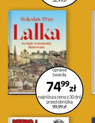 Książka Lalka Bolesław Prus oprawa twarda promocja w Empik